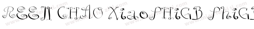 REEJI CHAO XiaoSHiGB ShiGB Regular字体转换